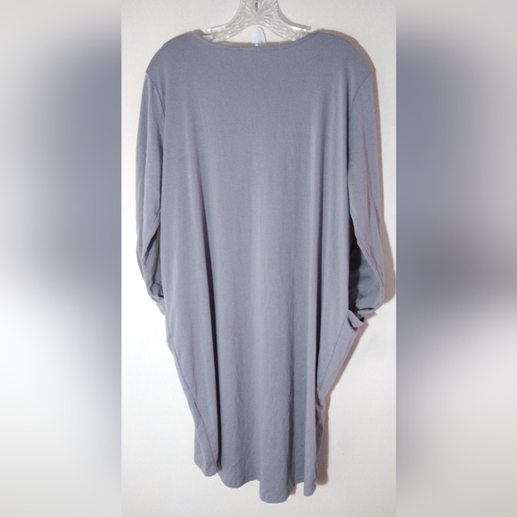 BLOOM COUTURE GRAY TEE DRESS WOMEN'S MISSES L AFRICAN AMERICAN WOMAN STRONG LOVE - Picture 2 of 10